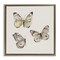 Stupell Industries Delicate Butterflies on Beige Floating Frame, design by Patricia Pinto